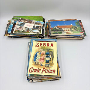 Bulk Lot of Approx. 300 Postcards Some Vintage Random Used & Unused Postcards J
